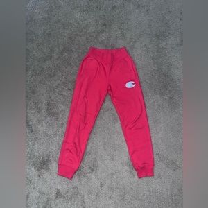 Red Champion Sweatpants